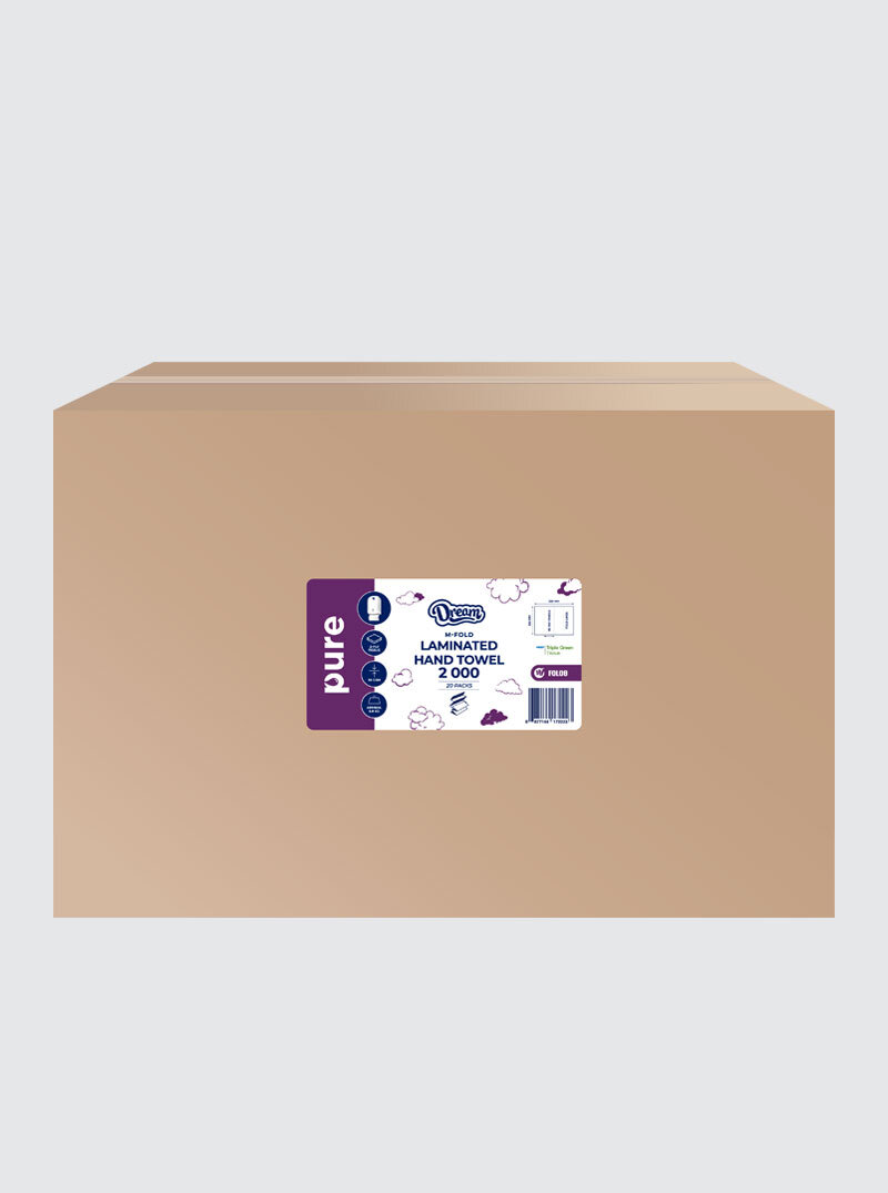 Laminated M-Fold Hand Towels 2 Ply (2000)