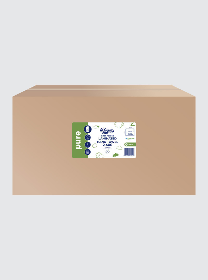 Laminated V-Fold Hand Towels 2 Ply (2400's)